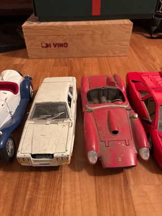 Lotto 5 Modellini Auto Ferrari Lamborghini 1:18