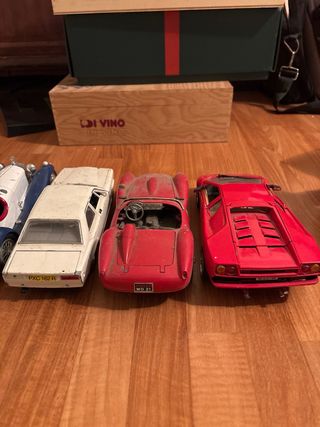 Lotto 5 Modellini Auto Ferrari Lamborghini 1:18