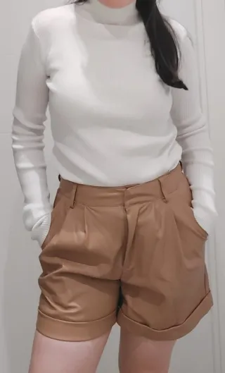 Lote 3 Shorts Efecto Piel Tendencia