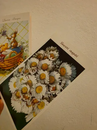 3 Biglietti Pasqua Vintage Anni 70