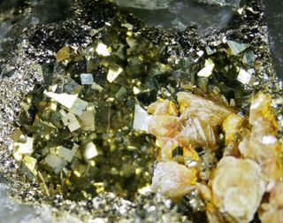 Minerali Pirite, Sfalerite, Quarzo, Siderite