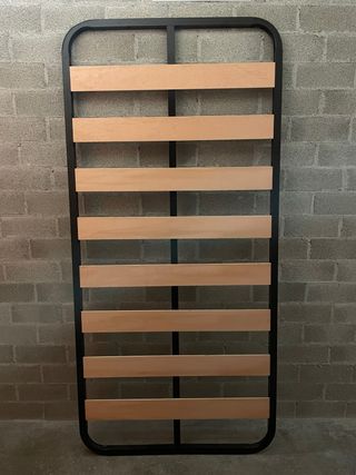 Somier metálico con lamas de madera