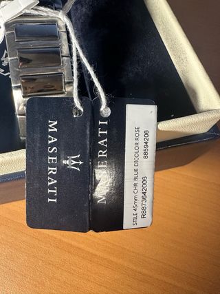 Reloj Maserati Azul y Plateado