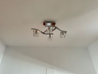 Lámpara de techo moderna cristal y metal