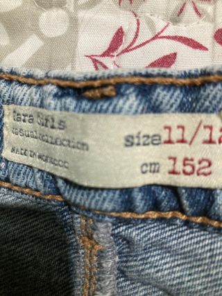 Falda vaquera estampada talla 11-12