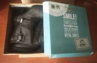 Botas Mustang Estilo Motero Talla 39