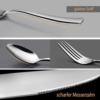 Juego Cubiertos Acero Inox 60 Piezas 12 Personas