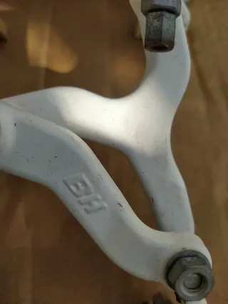 Frenos BMX antiguos blancos