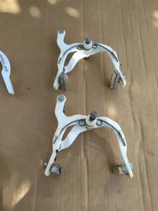 Frenos BMX antiguos blancos