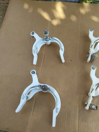 Frenos BMX antiguos blancos