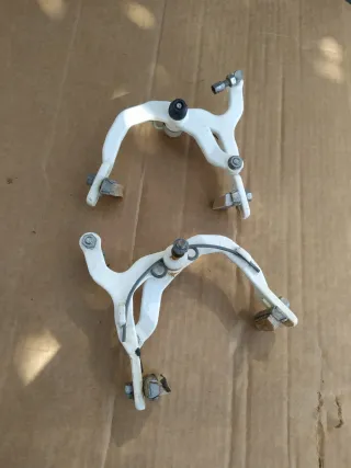 Frenos BMX antiguos blancos