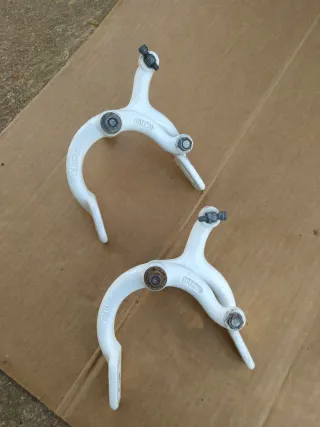 Frenos BMX antiguos blancos