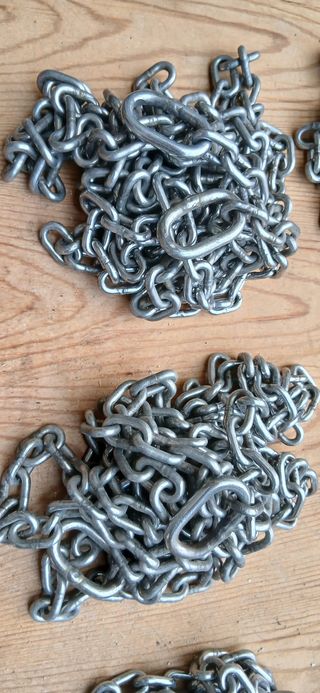 6 Cadenas Inoxidables 5mm x 4m