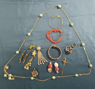 Lotto  Vintage Collane Anelli Spille Bracciali