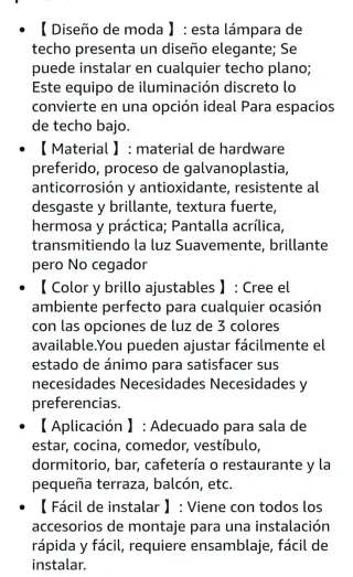 Luz LED Techo Madera Blanca