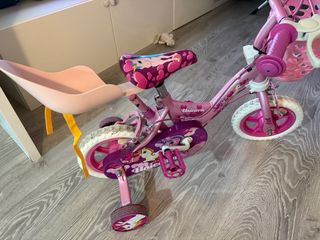 Bicicleta infantil rosa unicornio 12 pulgadas