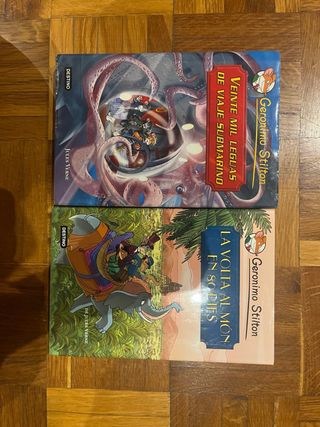 2 libros de geronimo stilton