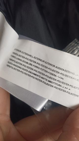 Chaqueta acolchada Punto Roma negra