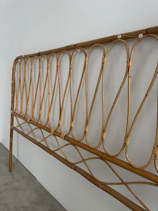 Cabecero Cama Fibras Naturales Bambú Ratán