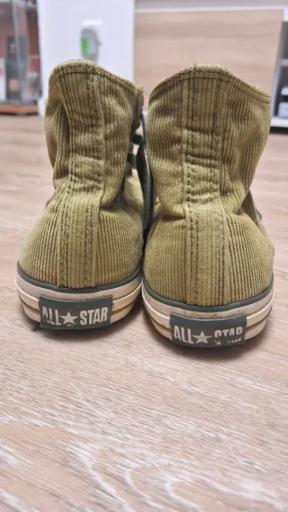 Converse caña alta verde militar