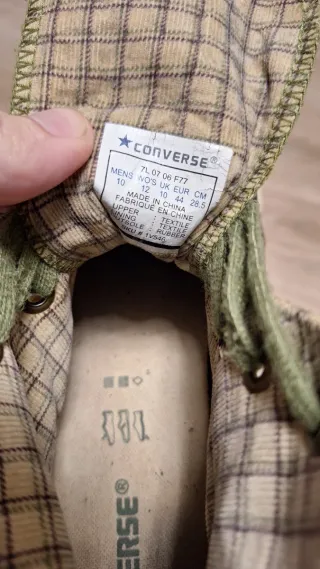 Converse caña alta verde militar