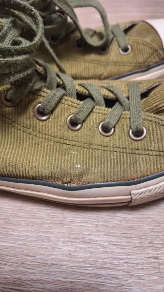 Converse caña alta verde militar