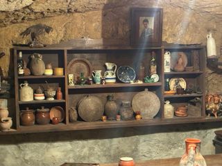 Mueble bodega rústico madera y metal