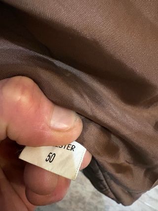 Giacca in vera pelle vintage marrone