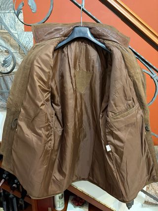 Giacca in vera pelle vintage marrone