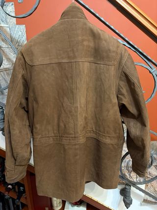 Giacca in vera pelle vintage marrone