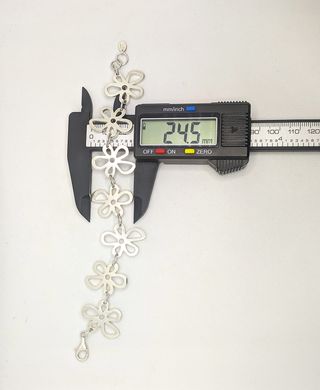 Pulsera Flores de plata 925 Tous, 24.22 g, 19 cm.