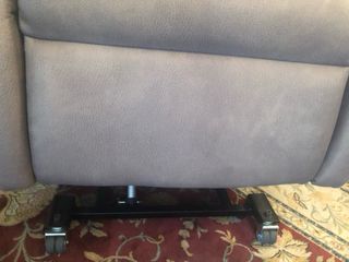 Divano relax grigio in tessuto facilmente lavabile