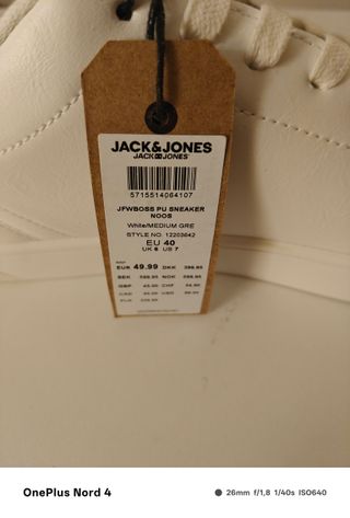 Zapatillas Jack & Jones blancas