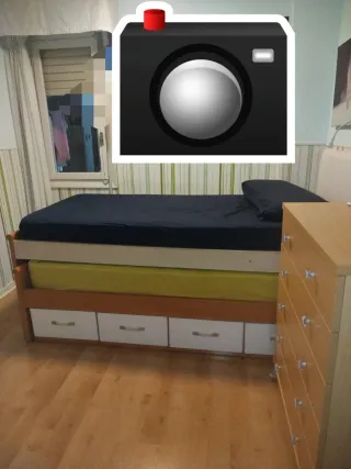 2 camas con cajones, 1 colchón