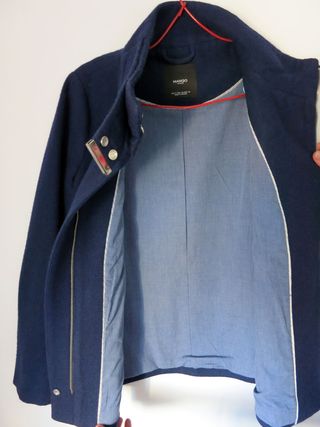 Chaquetón Mango Azul Talla S