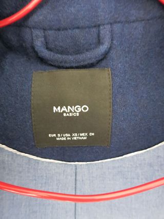 Chaquetón Mango Azul Talla S