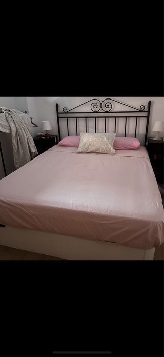 Juego Sábanas IKEA 150cm Rosa Poliéster
