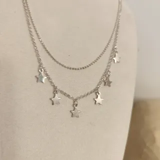 Gargantilla Plata Estrellas