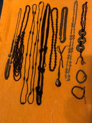 Collana girocollo con cerchi e ovali