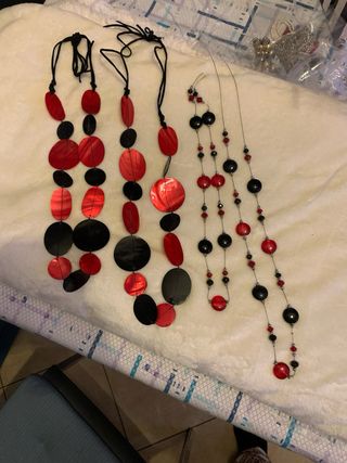 Collana girocollo con cerchi e ovali