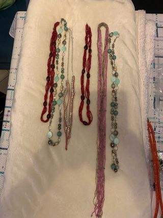 Collana girocollo con cerchi e ovali