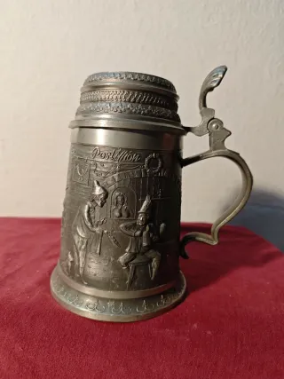 Jarra de cerveza antigua Postillion