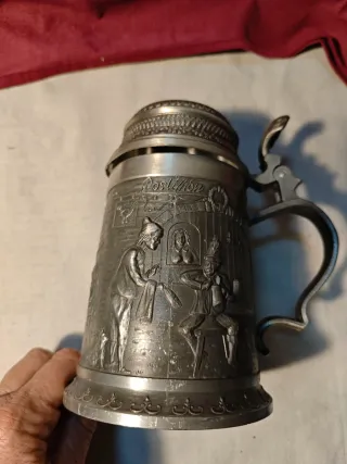 Jarra de cerveza antigua Postillion