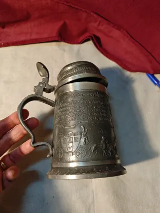 Jarra de cerveza antigua Postillion