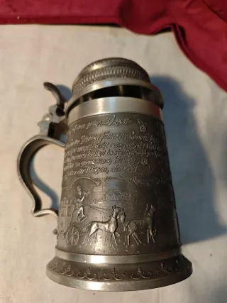 Jarra de cerveza antigua Postillion