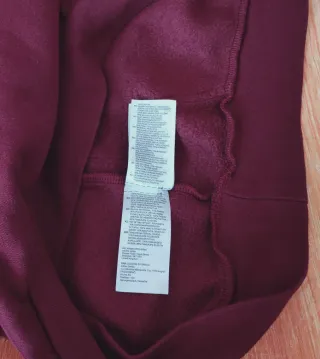 Sudadera Adidas con capucha burdeos Talla M