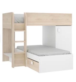 Cama tren Evan Leroy Merlin (literas) Con armario