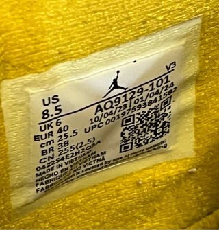 Jordan 4 Vivid Sulfur Giallo/Bianco Come Nuove 40