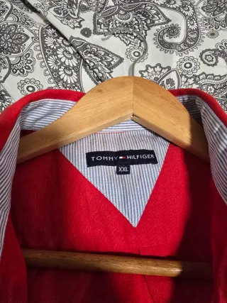 Camisa Tommy Hilfiger Roja Talla XXL