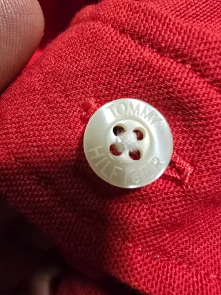 Camisa Tommy Hilfiger Roja Talla XXL